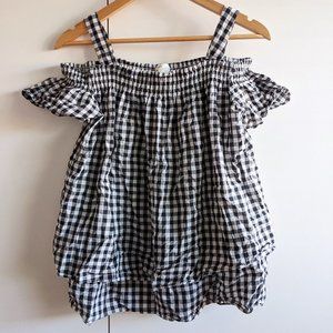Mama Gingham Maternity Top